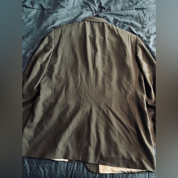 Oscar de la Renta Designer Wool Suit Jacket with Satin Lining - Picture 8 of 11